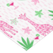 Preppy Classic Giraffes en Cosmopolitans Oerwoud Tafelkleed (Gekanteld)