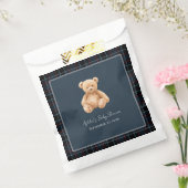 Preppy Classic Teddy Bear Baby Shower  Bedankzakje (Gezegeld)