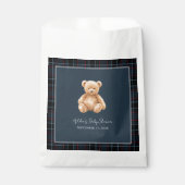 Preppy Classic Teddy Bear Baby Shower  Bedankzakje (Voorkant)