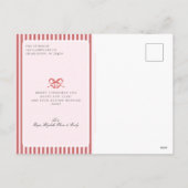 Preppy Coastal Bow Family Photo Christmas Holiday Feestdagenkaart (Achterkant)