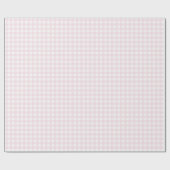 Preppy Coastal Cottage Pink Gingham Cadeaupapier (Vlak)