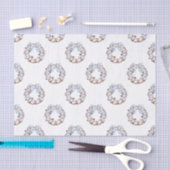 Preppy Coastal Oyster Bow Krans Kerstmis Tissuepapier (Craft)