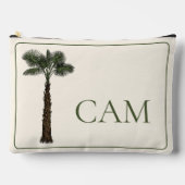 Preppy Coastal Palm Tree Monogram Etui (Voorkant)