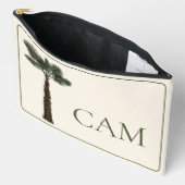 Preppy Coastal Palm Tree Monogram Etui (Open)