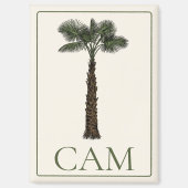 Preppy Coastal Palm Tree Monogram Magneet (Voorkant)