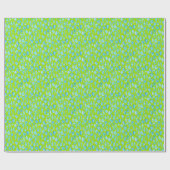 Preppy Coastal Sea Shells aan de Lime Green Seasid Cadeaupapier (Vlak)