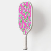 Preppy Coastal Sea Shells aan de Roze Kust Pickleball Paddle (Links)