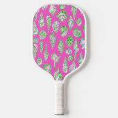 Preppy Coastal Sea Shells aan de Roze Kust Pickleball Paddle (Voorkant)