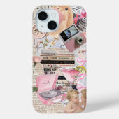 Preppy Collage, Trendy Zomer Collage Hoestelcase Case-Mate iPhone Case (Achterkant)