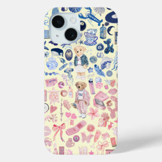 Preppy Collage, Trendy Zomer Collage Telefoon Case