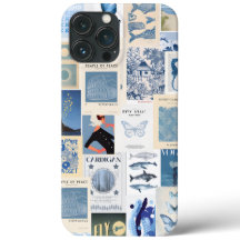 Preppy Collage, Trendy Zomer Collage Telefoon Case