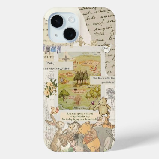 Preppy Collage, Trendy Zomer Collage Telefoon Case (Achterkant)