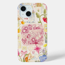 Preppy Collage, Trendy Zomer Collage Telefoon Case