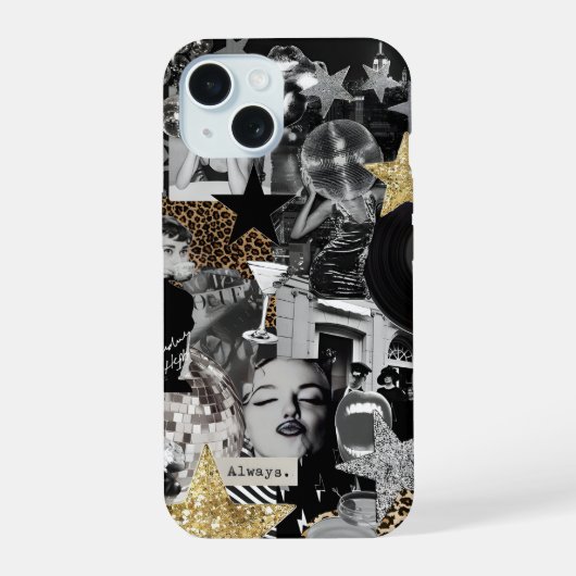 Preppy Collage, Trendy Zomer Collage Telefoon Case iPhone 15 Case (Achterkant)
