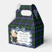 Preppy Coquette Bow Bear Baby Shower Favor Box Bedankdoosjes (Achterkant)