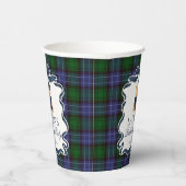 Preppy Coquette Bow Bear Tartan Plaid Birthday Papieren Bekers (Rechts)