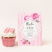 Preppy Coquette Grandmillenial Girl Verjaardag Kaart