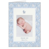 Preppy Coquette Kust Baby Bedanktkaart (Voorkant)