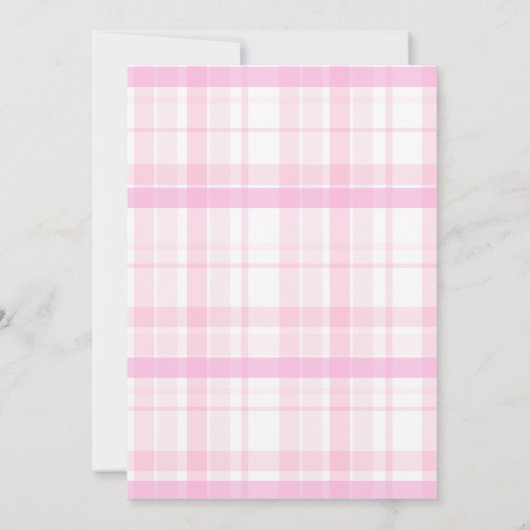 Preppy Coquette Roze strik Afstuderen Kaart (Achterkant)