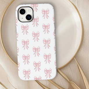 Preppy Coquette Roze strik Patroon Case-Mate iPhone 14 Plus Hoesje