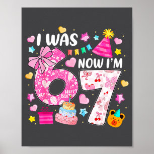 Preppy Coquette Strik Ik Was 6 Nu Ben Ik 7 7de Ver Poster