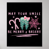 Preppy Coquette Teeth May Your Smile Be Merry And  Poster (Voorkant)