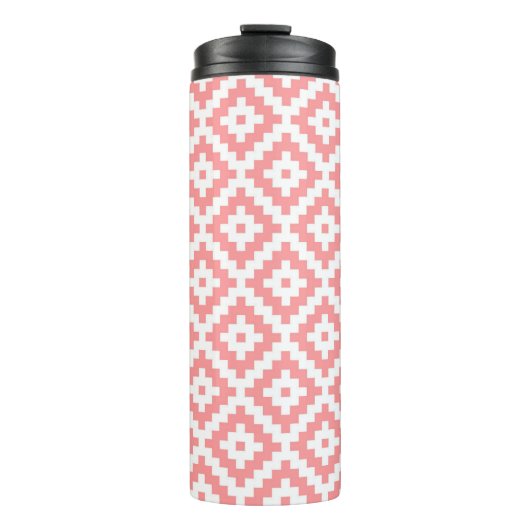 Preppy Coral Thermosbeker (Voorkant)