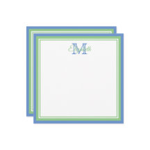 Preppy Cornflower Blue en Sage Green Monogram