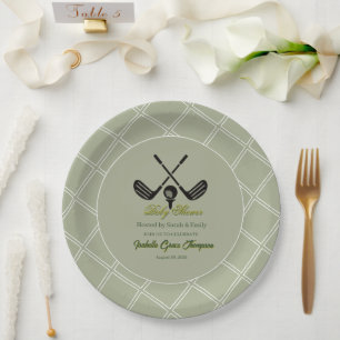 Preppy Country Club Golf Baby Shower Papieren Bord