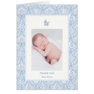 Preppy Couquette Kust Baby Bedanktkaart