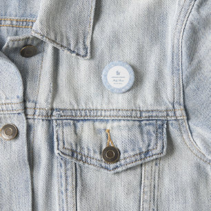 Preppy Couquette Kust Baby Shower Ronde Button 3,2 Cm
