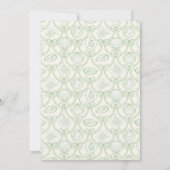 Preppy Couquette Kust Baby Shower Uitnodiging (Achterkant)