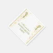 Preppy Courtside Pickleball Bachelorette Party Servet (Hoek)