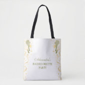 Preppy Courtside Pickleball Meidenavakantiefeest Tote Bag (Voorkant)