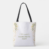 Preppy Courtside Pickleball Meidenavakantiefeest Tote Bag (Achterkant)