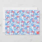 Preppy Crabs Palm Beach Golf Cart Bedankkaart (Achterkant)