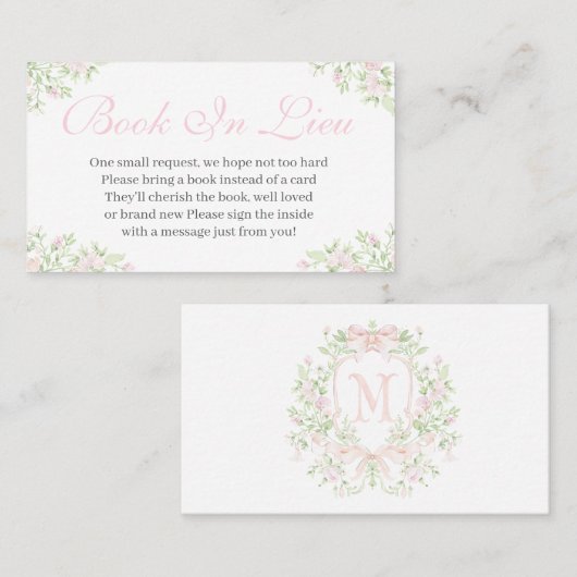 Preppy Crest Baby shower uitnodiging (Voorkant / Achterkant)