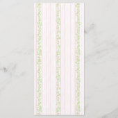 Preppy Crest Creatief Menu voor Baby Shower (Achterkant)