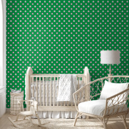 Preppy Daisy Scatter Field – Roze & Groen Behang