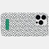 Preppy Dalmatian Stippen print gepersonaliseerd Case-Mate iPhone Case (Achterkant (horizontaal))