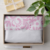 Preppy Decorative Pink White Waterverf Green Gift Tissuepapier (Geschenk)
