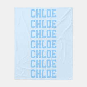Preppy deken blauw