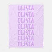 Preppy-deken Paarse Fleece Deken (Voorkant)