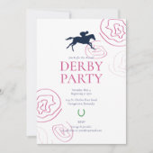 Preppy Derby Party Kaart (Voorkant)