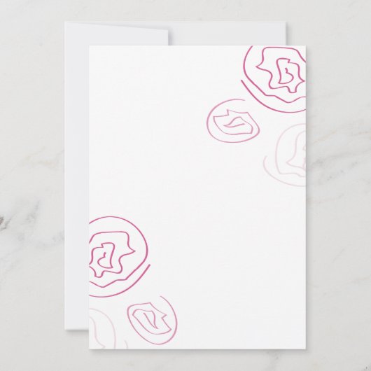 Preppy Derby Party Kaart (Achterkant)