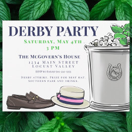 Preppy Derby Party Mode Mint Julep Kaart