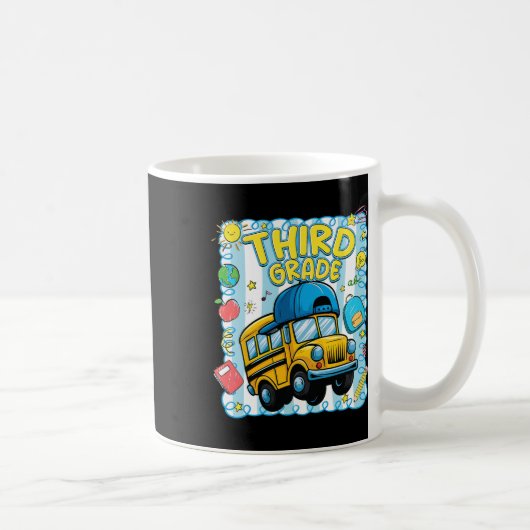 Preppy derde klas terug naar school grappige schoo koffiemok (Rechts)