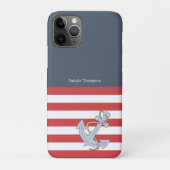 Preppy design Modern schattig blauw van de zeemach Case-Mate iPhone Case (Achterkant)