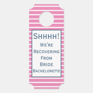Preppy Deurwoede voor Bachelorette Party Deurhanger