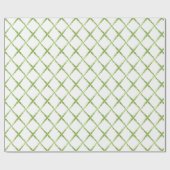 Preppy Diamond Garden Trellis Cadeaupapier (Vlak)